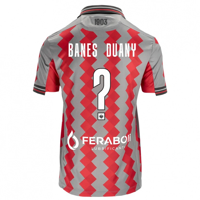 Danxen Pánské Alessandro Banes Duany #0 Šedá Červená Bílá Domů Hráčské Dresy 2026/27 Dres