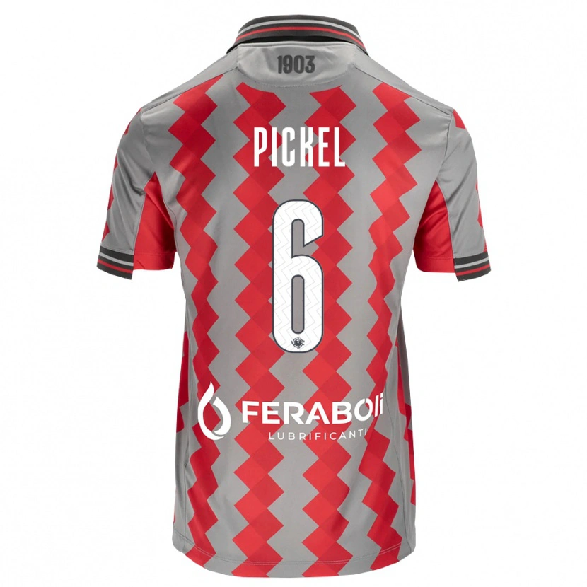 Danxen Pánské Charles Pickel #6 Šedá Červená Bílá Domů Hráčské Dresy 2026/27 Dres