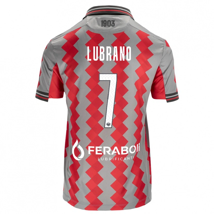 Danxen Pánské Antonio Lubrano #7 Šedá Červená Bílá Domů Hráčské Dresy 2026/27 Dres