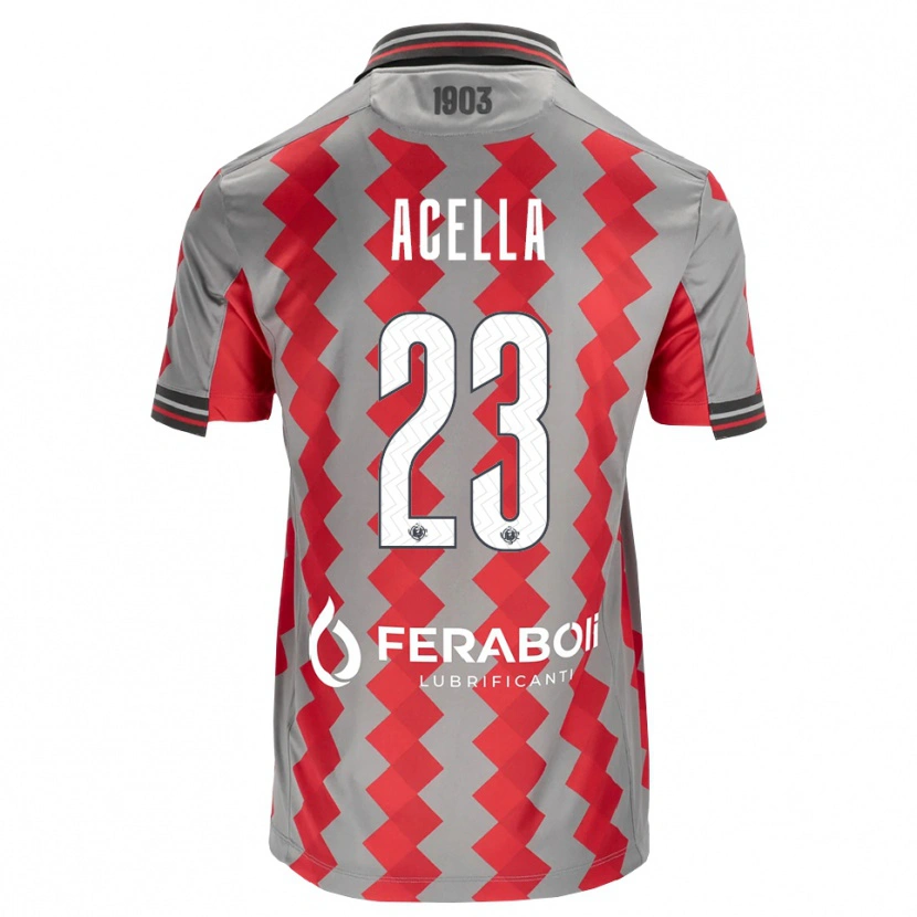 Danxen Pánské Christian Acella #23 Šedá Červená Bílá Domů Hráčské Dresy 2026/27 Dres