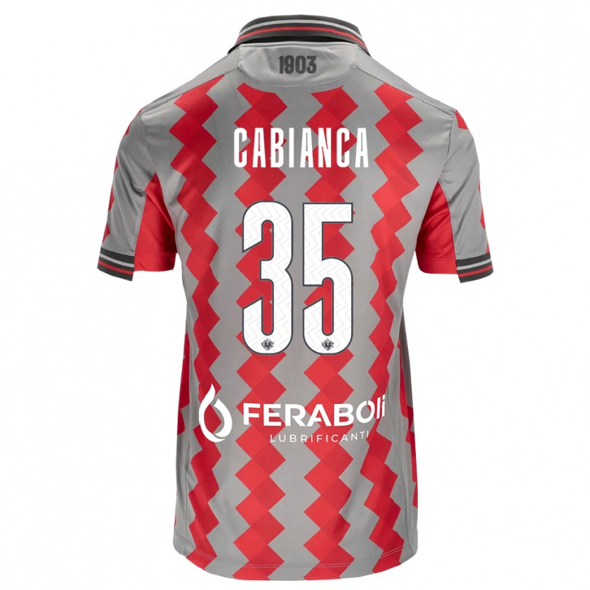 Danxen Pánské Eddy Cabianca #35 Šedá Červená Bílá Domů Hráčské Dresy 2026/27 Dres