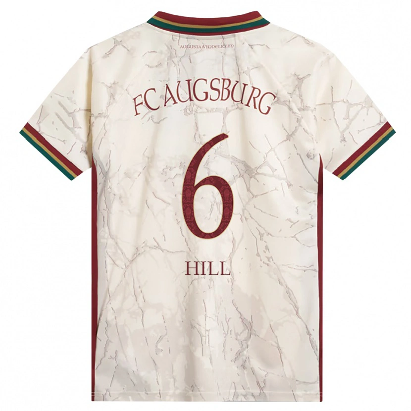 Danxen Pánské Niklas Hill #6 Zelená Rýžová Bílá Tmavě Červená Domů Hráčské Dresy 2026/27 Dres
