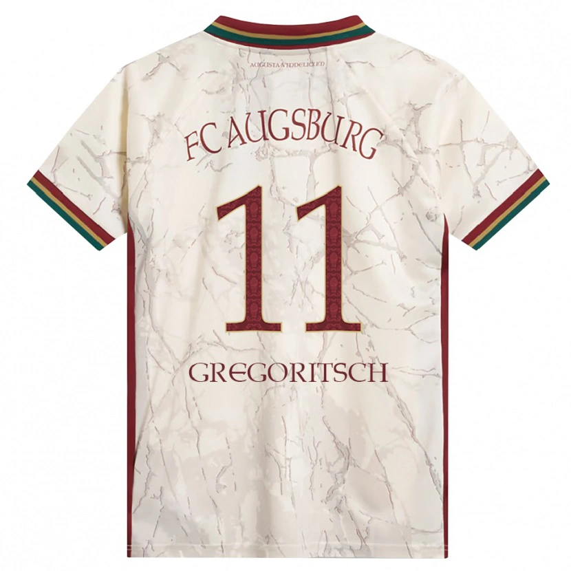 Danxen Pánské Michael Gregoritsch #11 Zelená Rýžová Bílá Tmavě Červená Domů Hráčské Dresy 2026/27 Dres