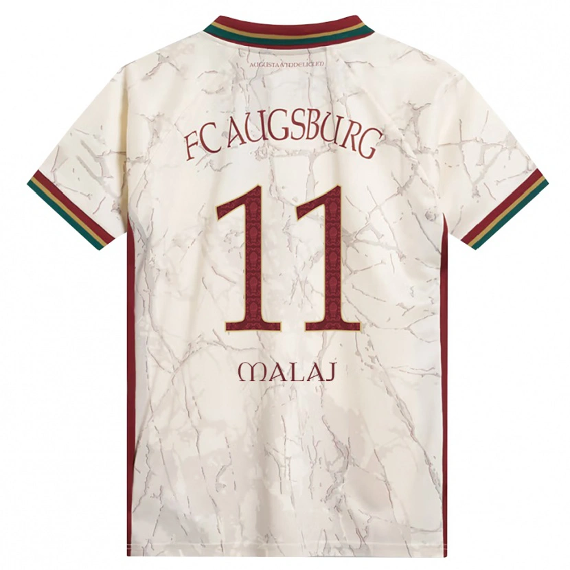 Danxen Pánské Aris Malaj #11 Zelená Rýžová Bílá Tmavě Červená Domů Hráčské Dresy 2026/27 Dres