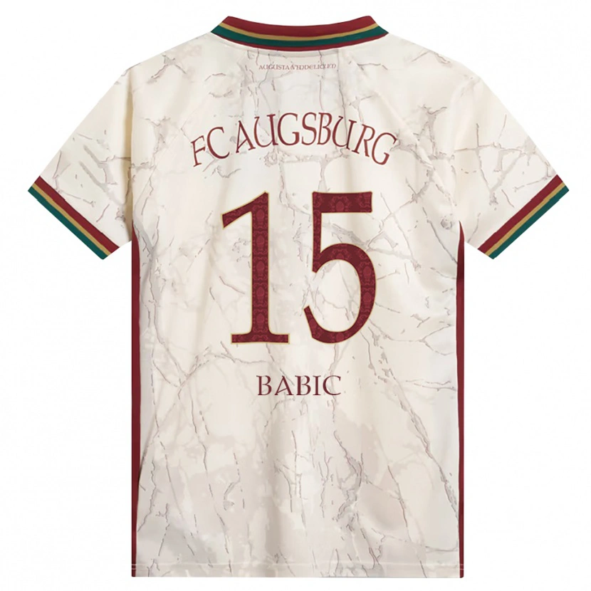 Danxen Pánské David Babic #15 Zelená Rýžová Bílá Tmavě Červená Domů Hráčské Dresy 2026/27 Dres