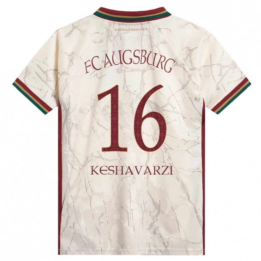 Danxen Pánské Nicolas Keshavarzi #16 Zelená Rýžová Bílá Tmavě Červená Domů Hráčské Dresy 2026/27 Dres