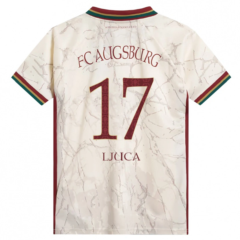 Danxen Pánské Milosch Ljuca #17 Zelená Rýžová Bílá Tmavě Červená Domů Hráčské Dresy 2026/27 Dres