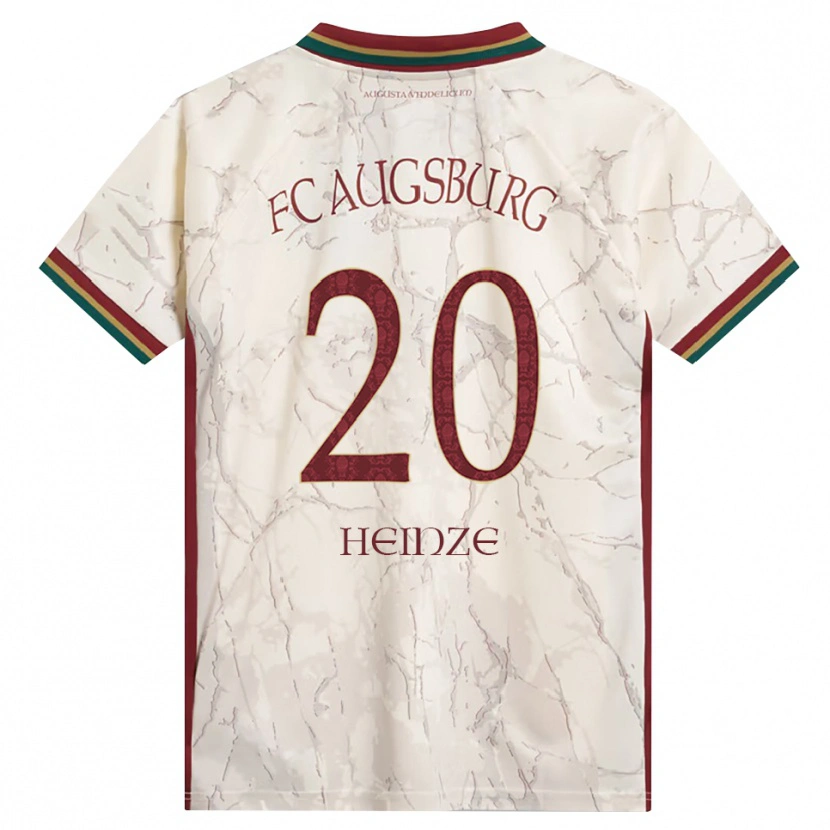 Danxen Pánské Fynn Heinze #20 Zelená Rýžová Bílá Tmavě Červená Domů Hráčské Dresy 2026/27 Dres