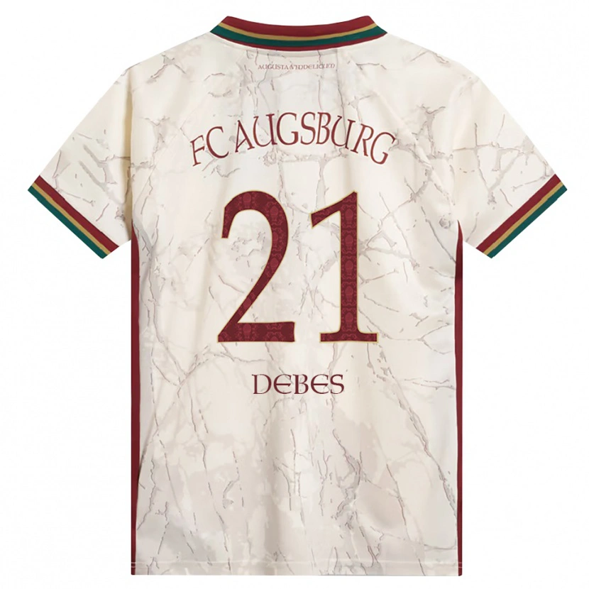 Danxen Pánské Magdalena Debes #21 Zelená Rýžová Bílá Tmavě Červená Domů Hráčské Dresy 2026/27 Dres