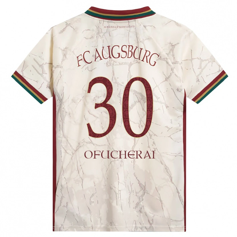 Danxen Pánské Isaac Ofucherai #30 Zelená Rýžová Bílá Tmavě Červená Domů Hráčské Dresy 2026/27 Dres
