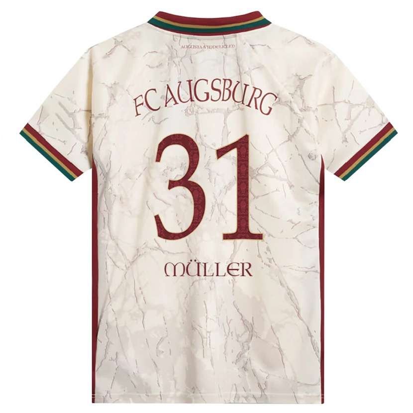 Danxen Pánské Noah Müller #31 Zelená Rýžová Bílá Tmavě Červená Domů Hráčské Dresy 2026/27 Dres