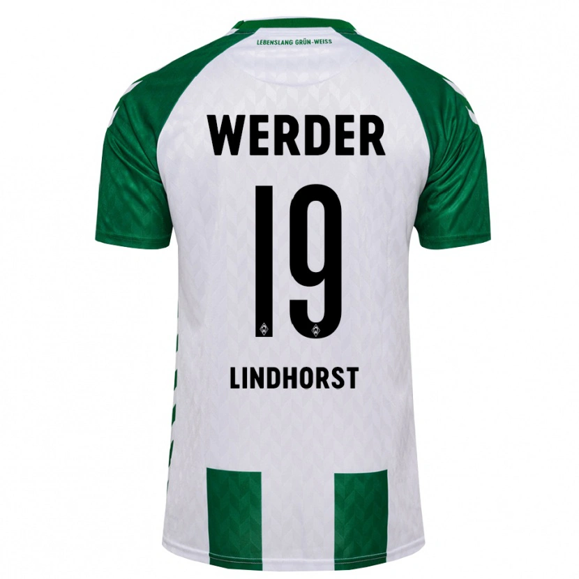 Danxen Pánské Jerrit Lindhorst #19 Zelená Bílá Domů Hráčské Dresy 2026/27 Dres