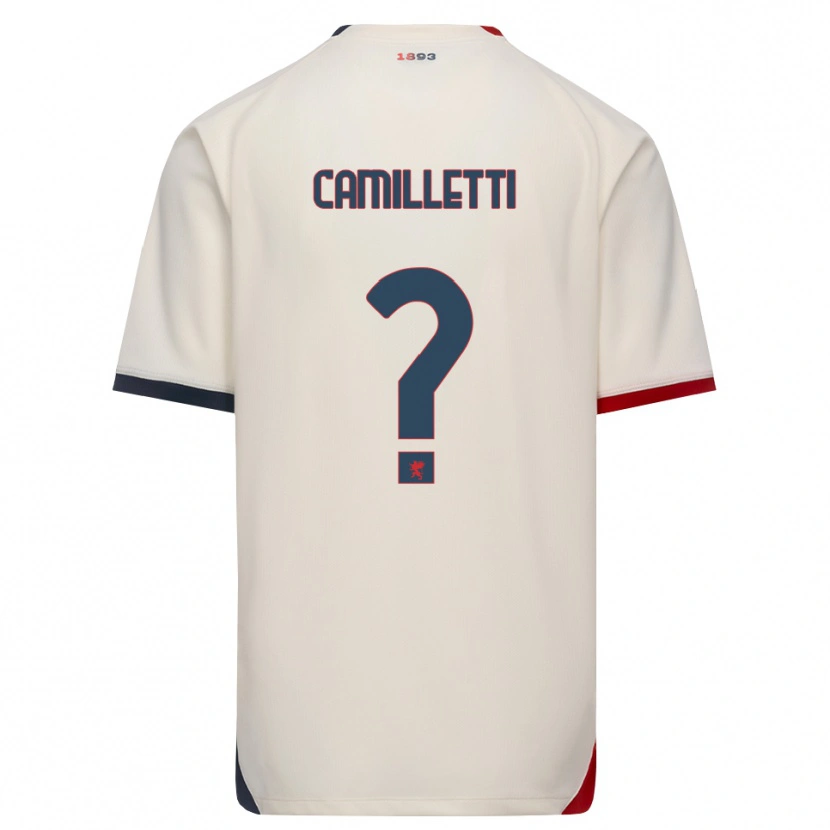 Danxen Pánské Giovanni Camilletti #0 Bílá Červená Daleko Hráčské Dresy 2026/27 Dres