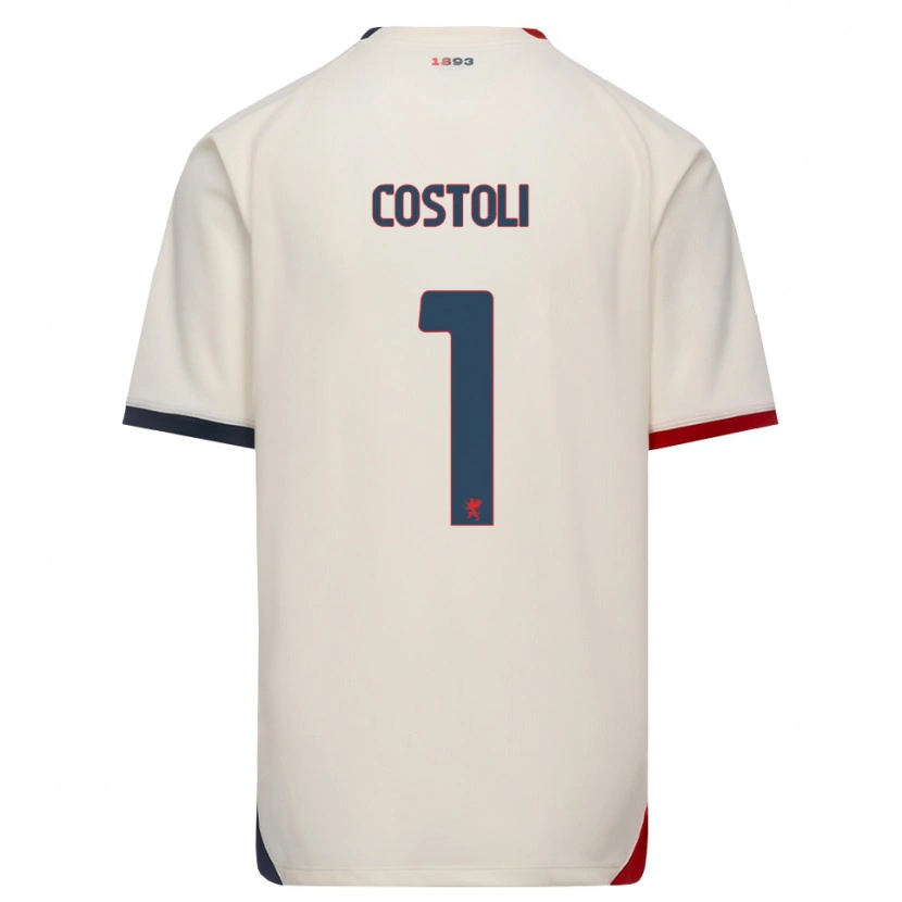 Danxen Pánské Lorenzo Costoli #1 Bílá Červená Daleko Hráčské Dresy 2026/27 Dres