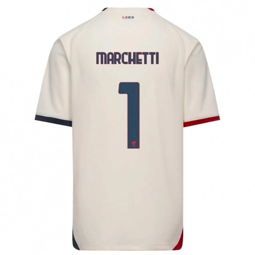 Danxen Pánské Lisa Marchetti #1 Bílá Červená Daleko Hráčské Dresy 2026/27 Dres