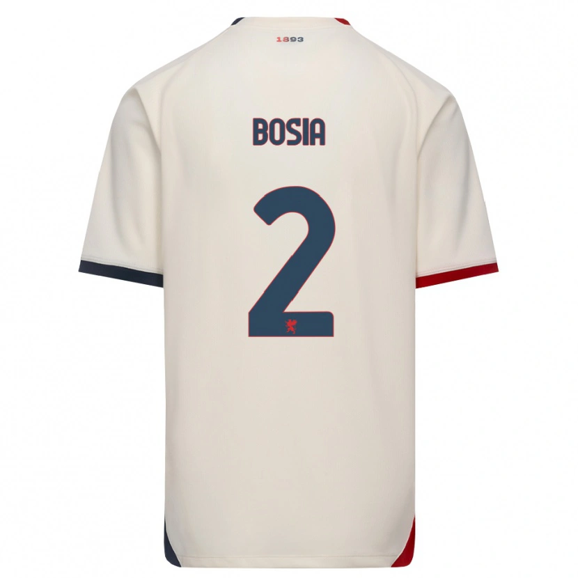 Danxen Pánské Davide Bosia #2 Bílá Červená Daleko Hráčské Dresy 2026/27 Dres