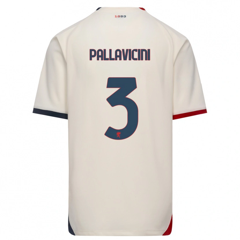 Danxen Pánské Matteo Pallavicini #3 Bílá Červená Daleko Hráčské Dresy 2026/27 Dres