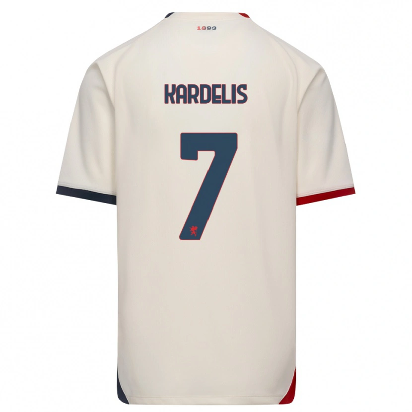 Danxen Pánské Rojus Kardelis #7 Bílá Červená Daleko Hráčské Dresy 2026/27 Dres