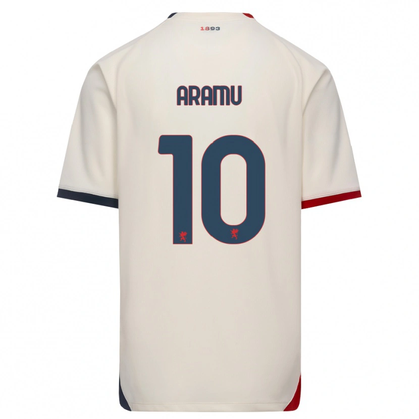 Danxen Pánské Mattia Aramu #10 Bílá Červená Daleko Hráčské Dresy 2026/27 Dres