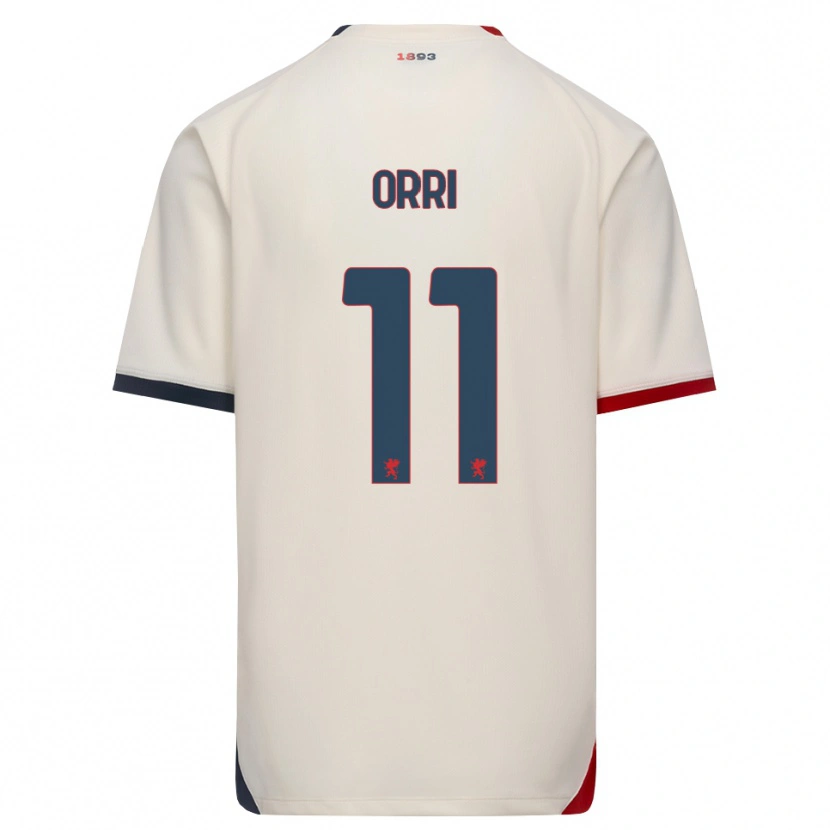 Danxen Pánské Ágúst Orri Thorsteinsson #11 Bílá Červená Daleko Hráčské Dresy 2026/27 Dres