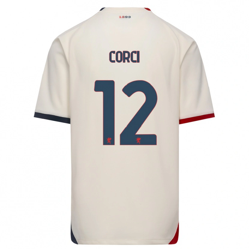 Danxen Pánské Tommaso Corci #12 Bílá Červená Daleko Hráčské Dresy 2026/27 Dres