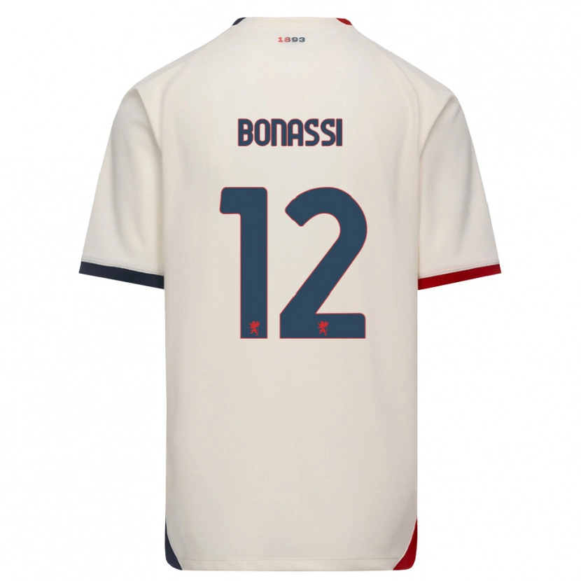 Danxen Pánské Lorenzo Bonassi #12 Bílá Červená Daleko Hráčské Dresy 2026/27 Dres