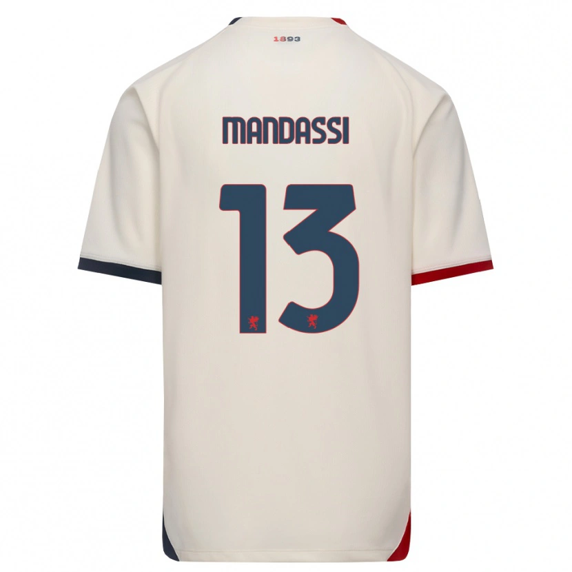 Danxen Pánské Amir Mandassi #13 Bílá Červená Daleko Hráčské Dresy 2026/27 Dres