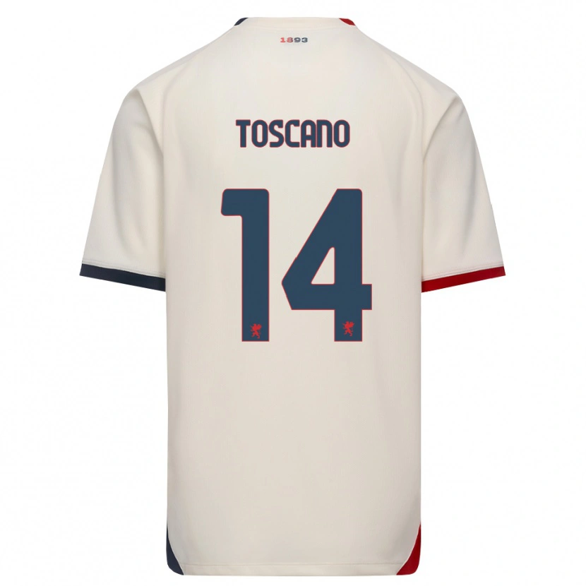 Danxen Pánské Filippo Toscano #14 Bílá Červená Daleko Hráčské Dresy 2026/27 Dres