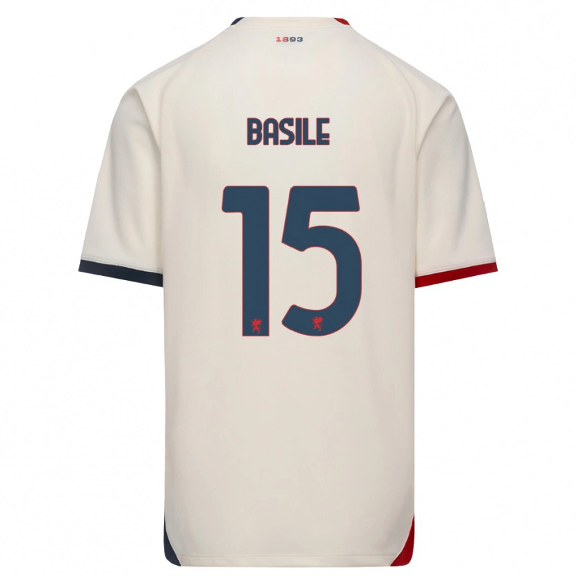 Danxen Pánské Cosimo Basile #15 Bílá Červená Daleko Hráčské Dresy 2026/27 Dres