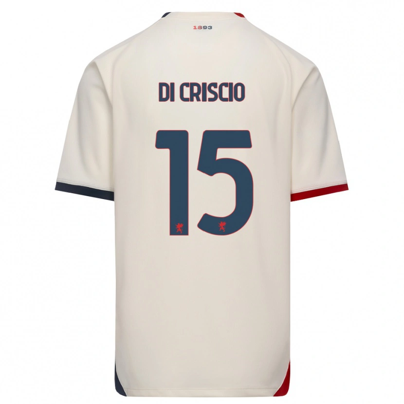 Danxen Pánské Federica Di Criscio #15 Bílá Červená Daleko Hráčské Dresy 2026/27 Dres