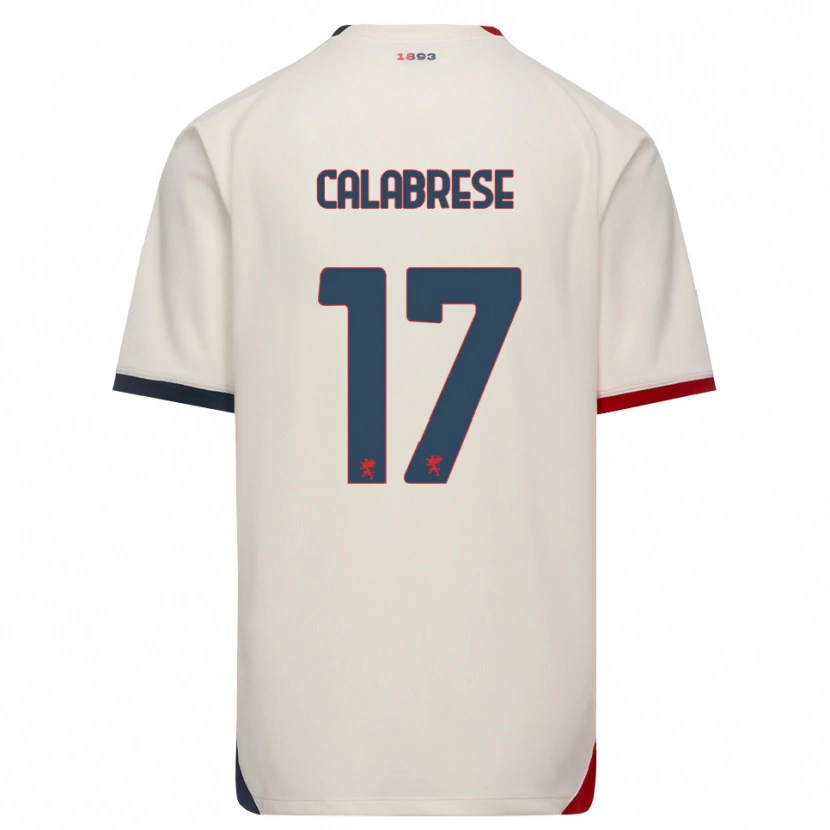 Danxen Pánské Filippo Calabrese #17 Bílá Červená Daleko Hráčské Dresy 2026/27 Dres