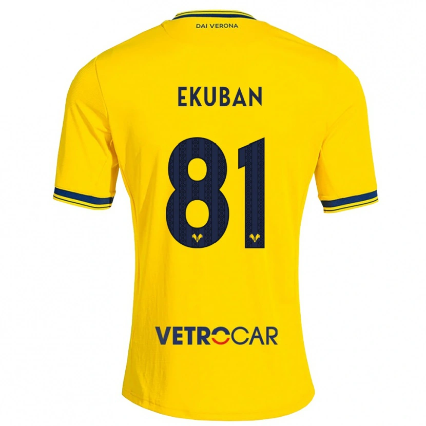 Danxen Pánské Caleb Ekuban #81 Žlutá Červená Daleko Hráčské Dresy 2026/27 Dres