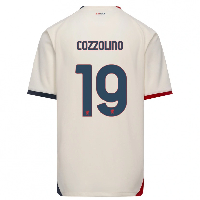 Danxen Pánské Carmine Cozzolino #19 Bílá Červená Daleko Hráčské Dresy 2026/27 Dres