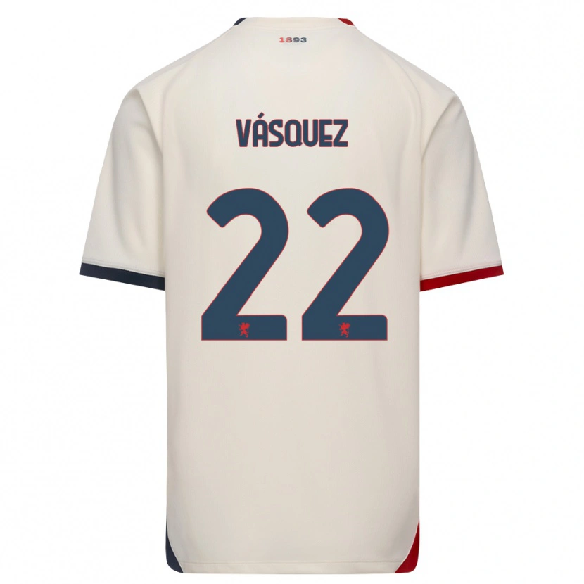 Danxen Pánské Johan Vásquez #22 Bílá Červená Daleko Hráčské Dresy 2026/27 Dres