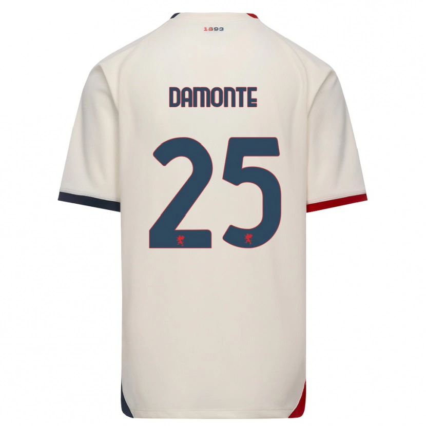 Danxen Pánské Lorenzo Damonte #25 Bílá Červená Daleko Hráčské Dresy 2026/27 Dres