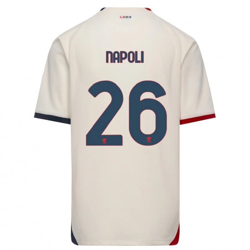 Danxen Pánské Pietro Napoli #26 Bílá Červená Daleko Hráčské Dresy 2026/27 Dres