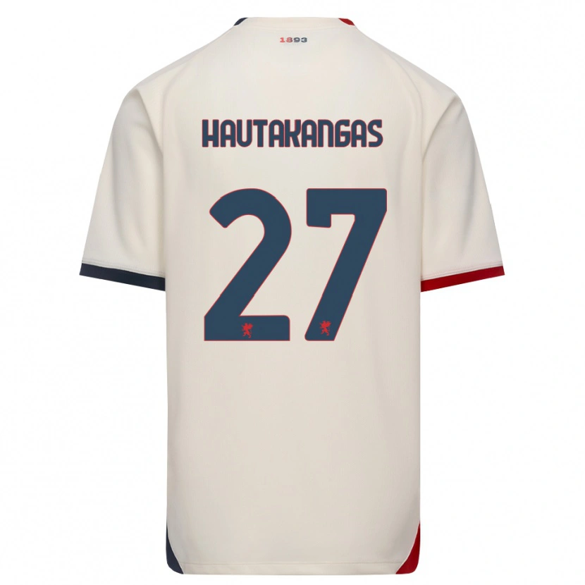 Danxen Pánské Pietu Hautakangas #27 Bílá Červená Daleko Hráčské Dresy 2026/27 Dres