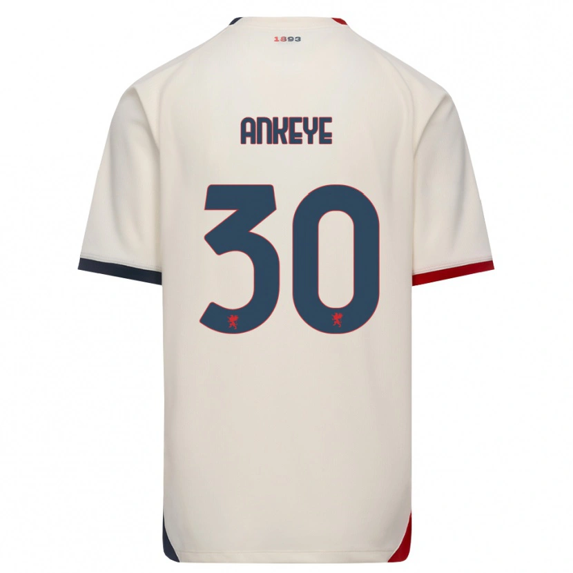 Danxen Pánské David Ankeye #30 Bílá Červená Daleko Hráčské Dresy 2026/27 Dres