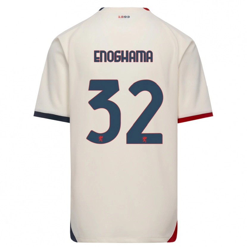 Danxen Pánské Isaac Enoghama #32 Bílá Červená Daleko Hráčské Dresy 2026/27 Dres
