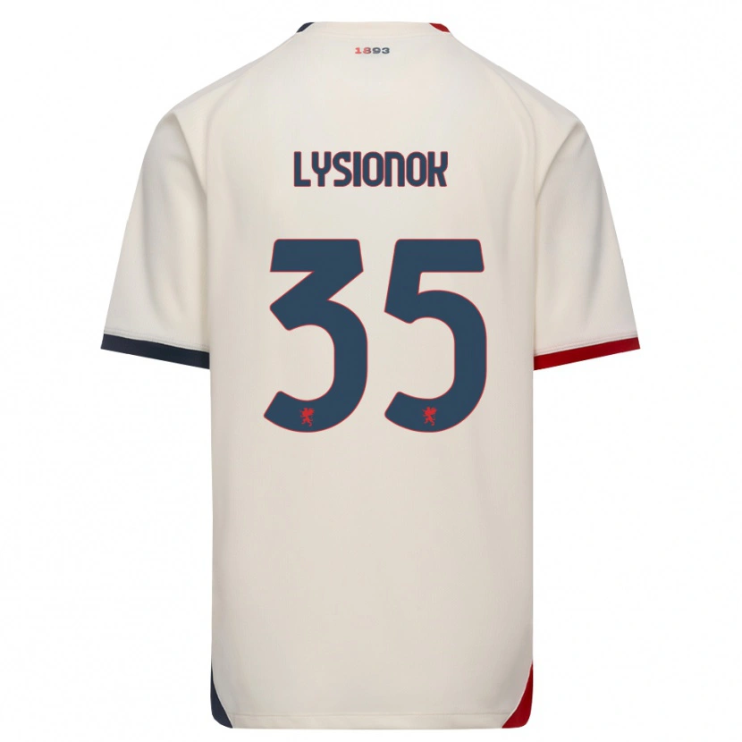 Danxen Pánské Ernestas Lysionok #35 Bílá Červená Daleko Hráčské Dresy 2026/27 Dres