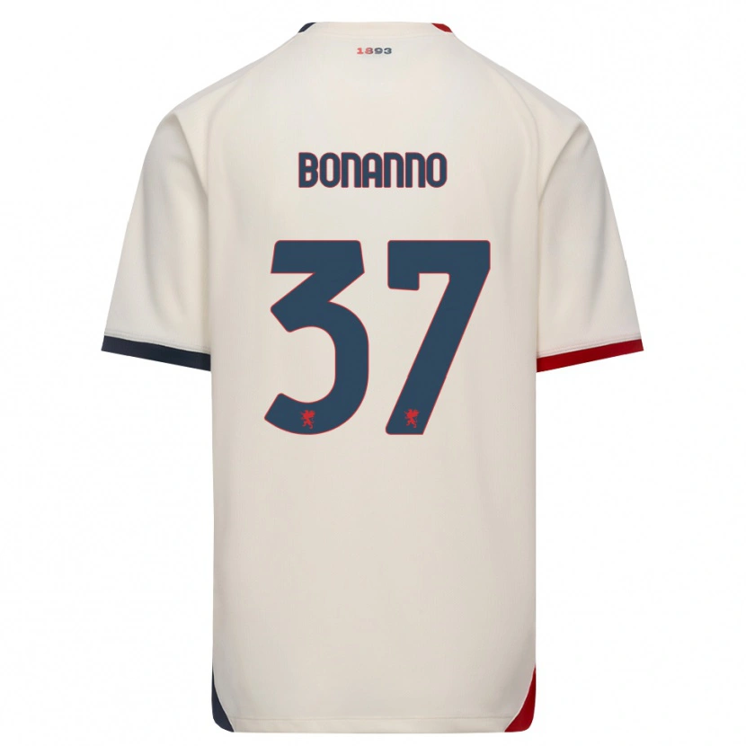 Danxen Pánské Giuseppe Bonanno #37 Bílá Červená Daleko Hráčské Dresy 2026/27 Dres