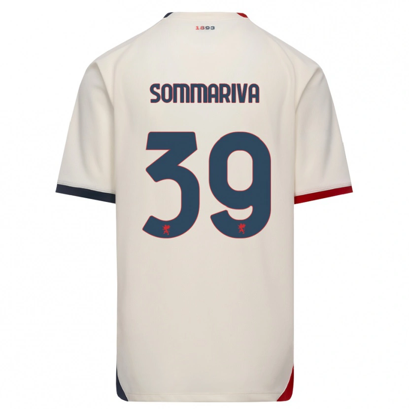 Danxen Pánské Daniele Sommariva #39 Bílá Červená Daleko Hráčské Dresy 2026/27 Dres