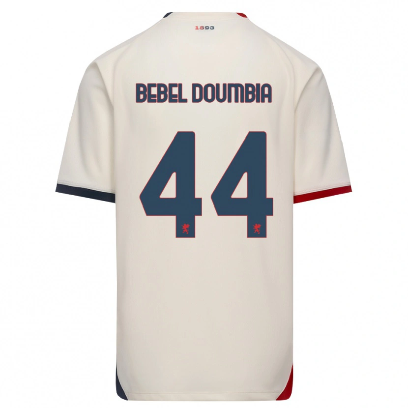 Danxen Pánské Chec Bebel Doumbia #44 Bílá Červená Daleko Hráčské Dresy 2026/27 Dres