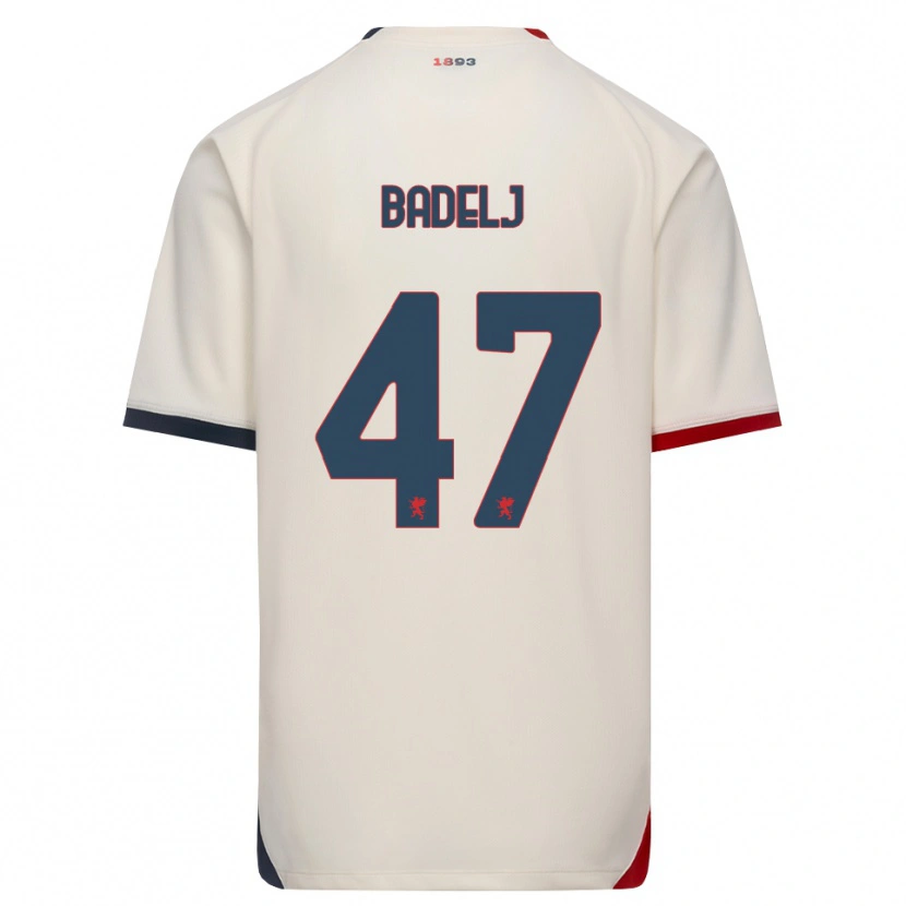 Danxen Pánské Milan Badelj #47 Bílá Červená Daleko Hráčské Dresy 2026/27 Dres