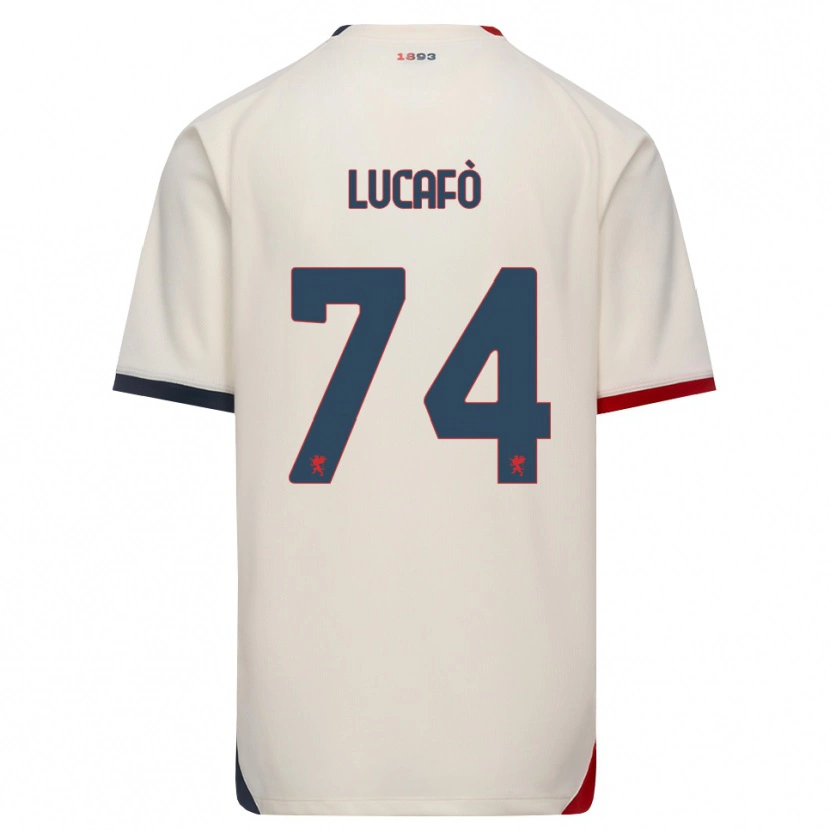 Danxen Pánské Sara Lucafò #74 Bílá Červená Daleko Hráčské Dresy 2026/27 Dres