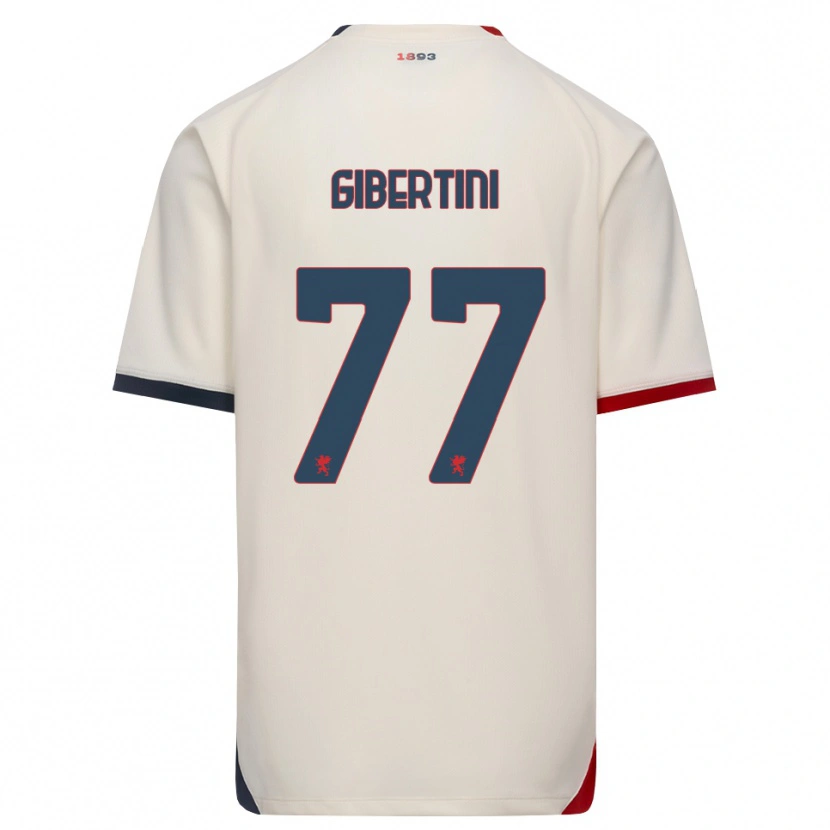 Danxen Pánské Matteo Gibertini #77 Bílá Červená Daleko Hráčské Dresy 2026/27 Dres