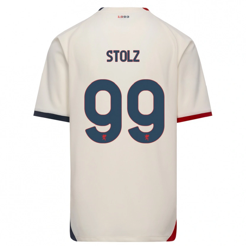 Danxen Pánské Franz Stolz #99 Bílá Červená Daleko Hráčské Dresy 2026/27 Dres