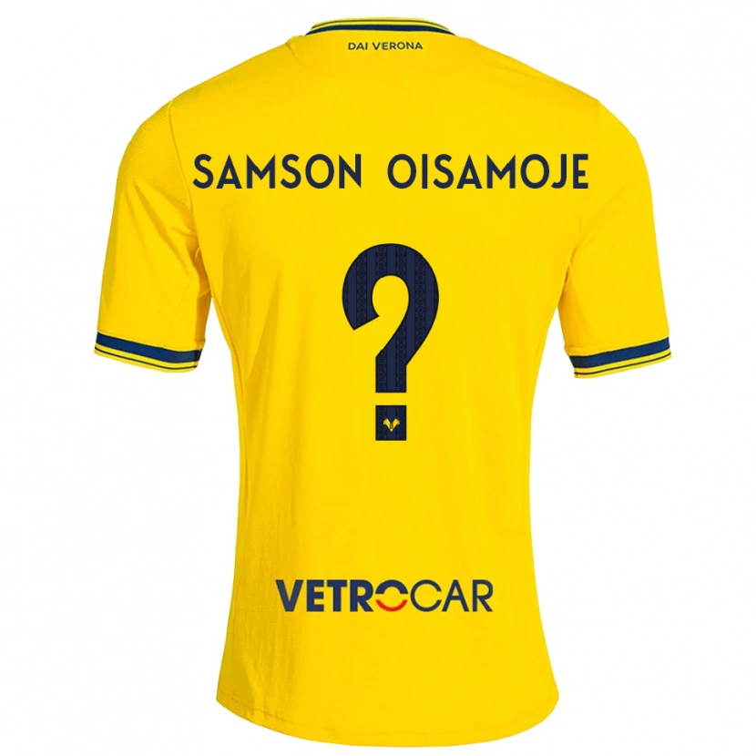 Danxen Pánské Junior Samson Oisamoje #0 Žlutá Červená Daleko Hráčské Dresy 2026/27 Dres