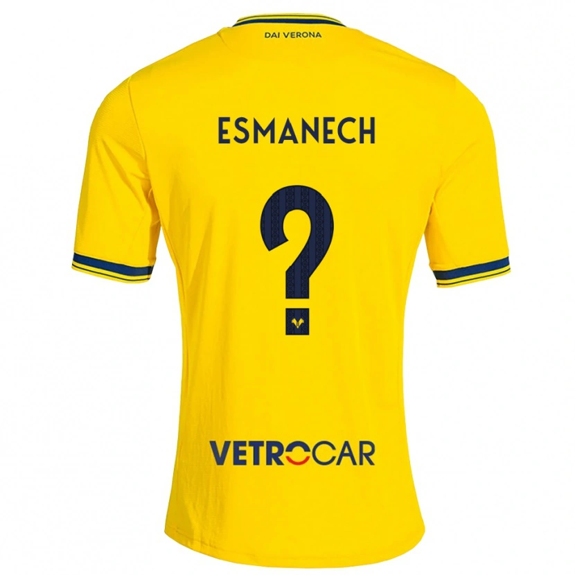 Danxen Pánské Inigo Esmanech #0 Žlutá Červená Daleko Hráčské Dresy 2026/27 Dres