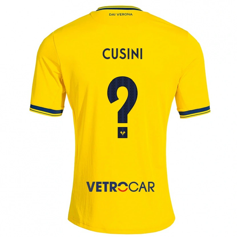 Danxen Pánské Christian Cusini #0 Žlutá Červená Daleko Hráčské Dresy 2026/27 Dres